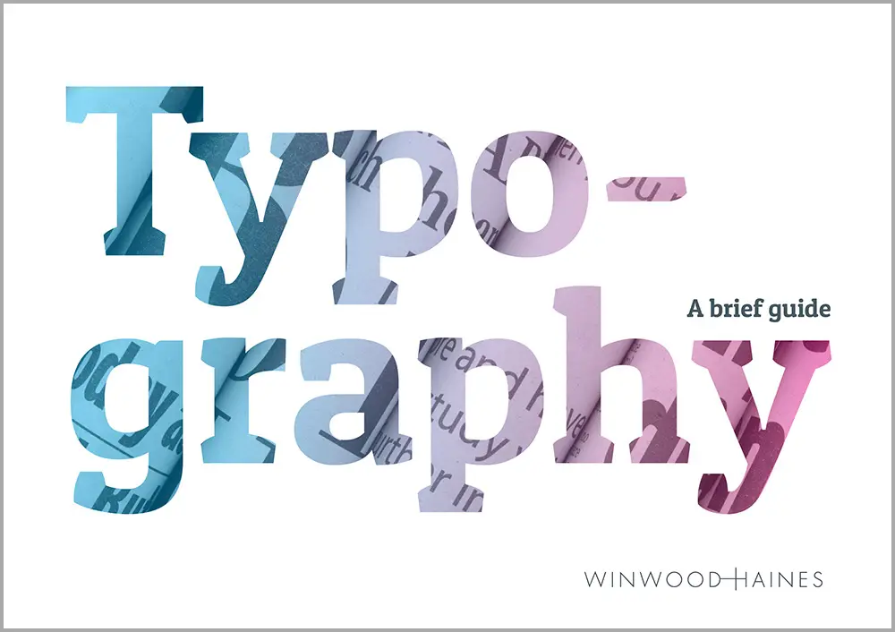 Typography guide cover